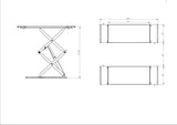 Full Rise 3500kg Scissor Lift